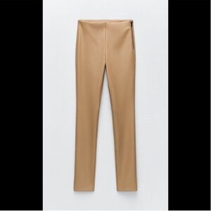 Zara faux leather leggings